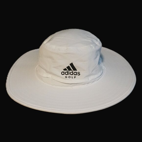 Adidas Golf White Wide Brim Sun Hat Men’s Large / X-Large - Picture 1 of 10